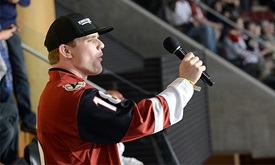 Thumbnail for Daly has howling good time at NHL’s Arizona Coyotes game