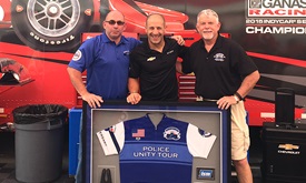 Thumbnail for Kanaan honored for donation to fallen officers bike ride