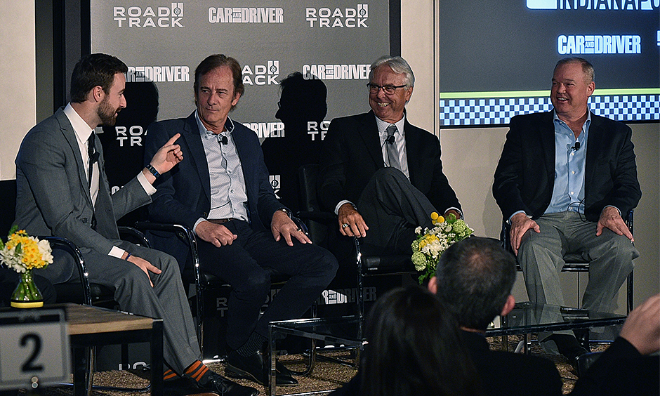 James Hinchlciffe, Arie Luyendyk, Rick Mears, and Al Unser Jr.