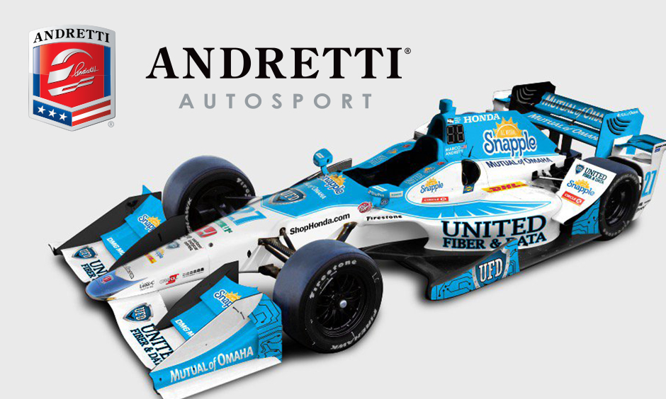 Andretti Autosport and United Fiber and Data