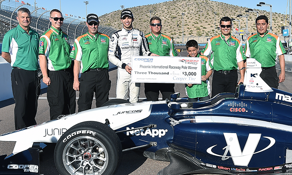 Kaiser keeps climbing with Indy Lights pole in Phoenix