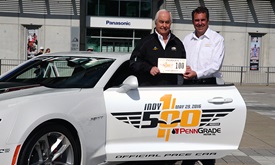 Thumbnail for Used to his cars leading Indy 500, Penske will do so himself in pace car