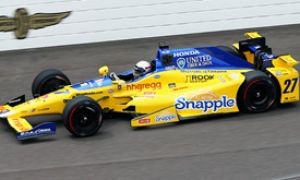 Thumbnail for Andretti cars set pace on opening day of Indy 500 practice