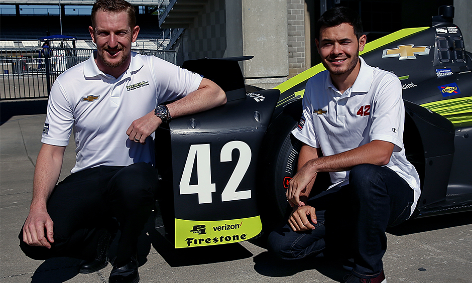 Charlie Kimball and Kyle Larson