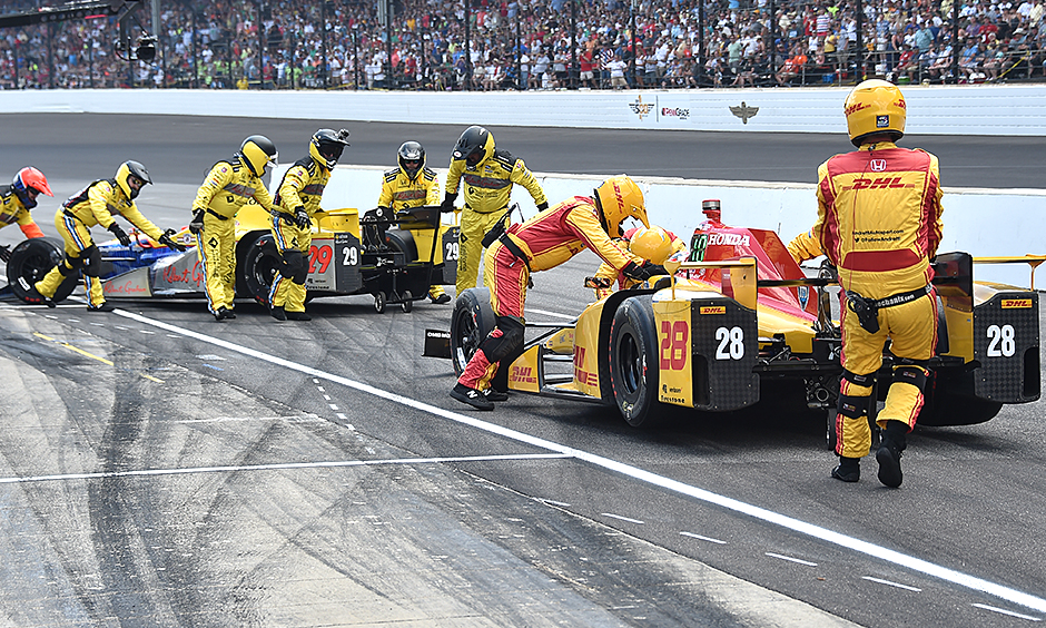 Townsend Bell and Ryan Hunter-Reay