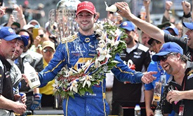 Thumbnail for Rossi stuns with win in 100th Running of the Indianapolis 500