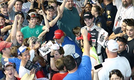 Thumbnail for Firestone 600 postponed by rain; race rescheduled for 2:15 p.m. ET Sunday