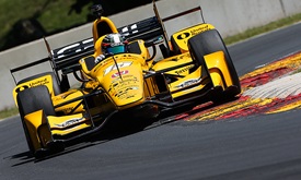 Thumbnail for Rahal, Power set pace in afternoon practice at Road America