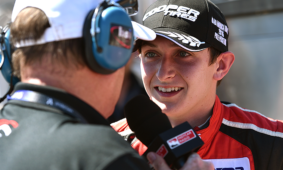 Veach lets up to win Indy Lights pole at Road America