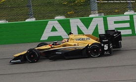 Thumbnail for Goal of Iowa Speedway test? To catch Andretti Autosport