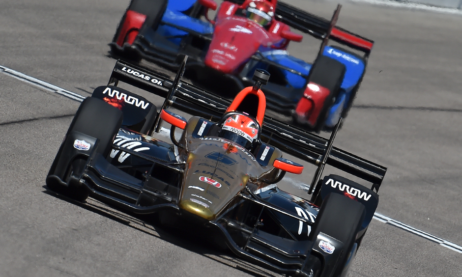 James Hinchcliffe and Mikhail Aleshin