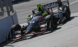 Thumbnail for Bourdais sets standard in final practice before Toronto qualifying