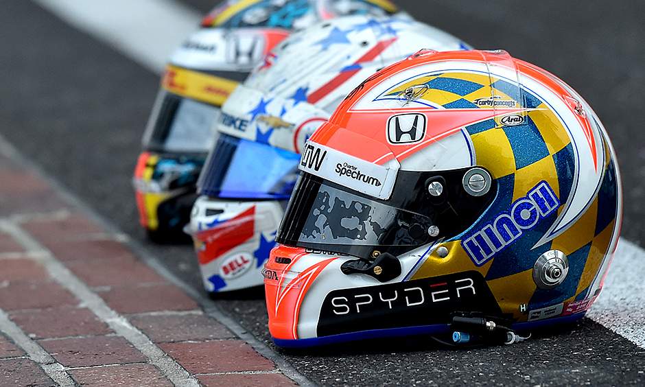 INDYCAR drivers take their helmet designs personally