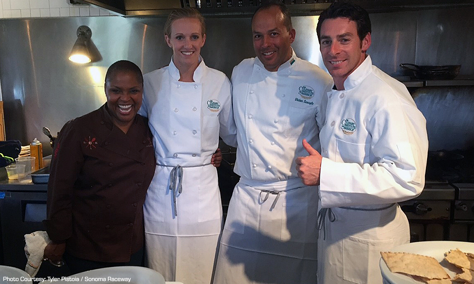 Simon Pagenaud and Dana Vollmer