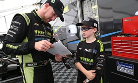 Thumbnail for Kimball's biggest fan keeps track of his favorite driver and more