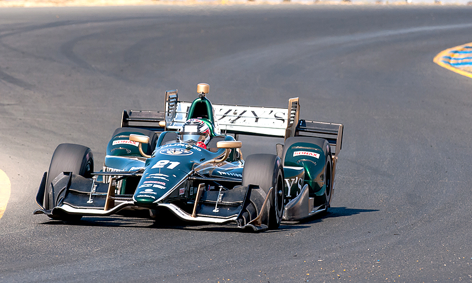 Zach Veach tests for Ed Carpenter Racing
