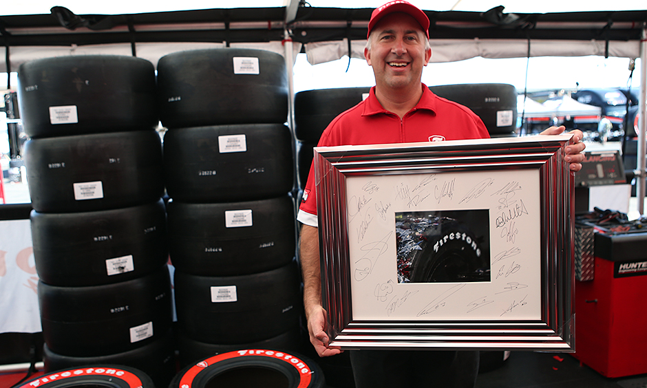 Russell Rhodes Firestone Firestone chief engineer takes checkered flag at Sonoma