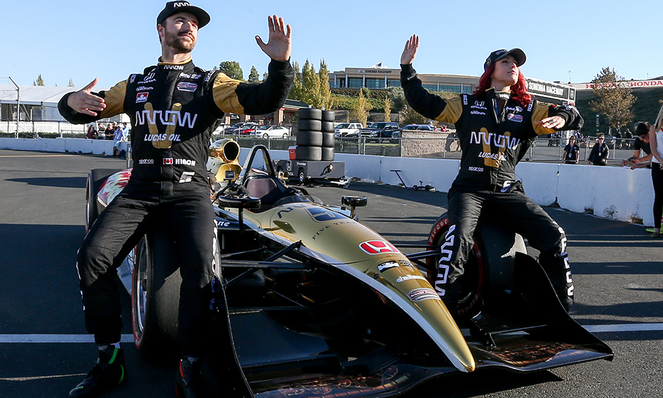 James Hinchcliffe and Sharna Burgess
