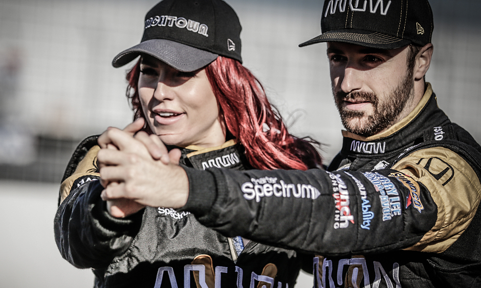 James Hinchcliffe and Sharna Burgess