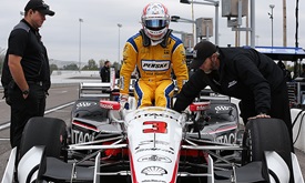 Thumbnail for Newgarden slides right into Team Penske role with Gateway test