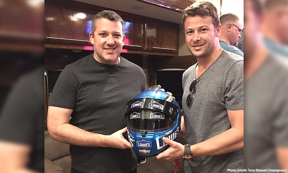 Tony Stewart and Marco Andretti