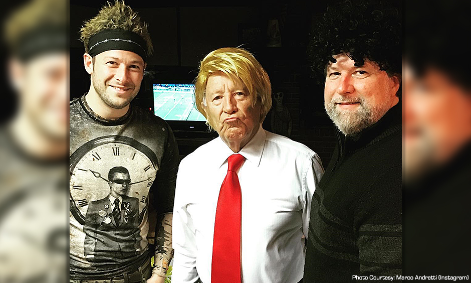 Marco Andretti, Mario Andretti, and Michael Andretti