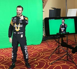 INDYCAR drivers find ways to make media day routine more fun
