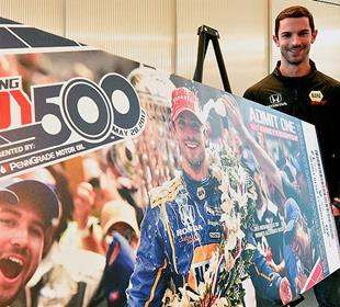 Rossi's life-changing year comes full circle with Indy 500 ticket unveiling