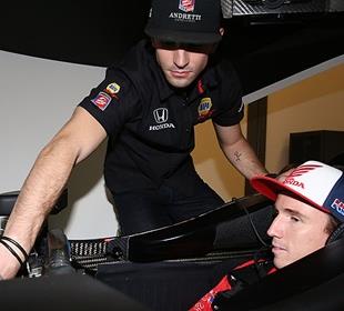 Rossi helps Honda supercross rider Seely with INDYCAR simulator test