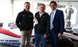 Thumbnail for Carpenter meets Indy 500 milkman as part of fundraising kickoff