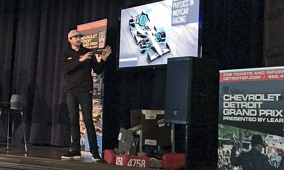 JR Hildebrand in Detroit