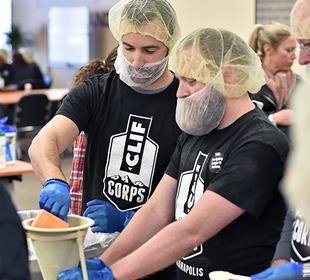 Hinchcliffe brings speed to process of packing meal bags for food banks