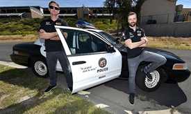 Thumbnail for Drivers put their skills to test at LAPD training facility