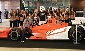 Thumbnail for Rahal has fun combining passions for racing, hockey