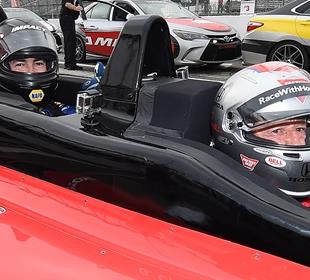Drag racer Capps gets bucket list thrill with ride from Andretti