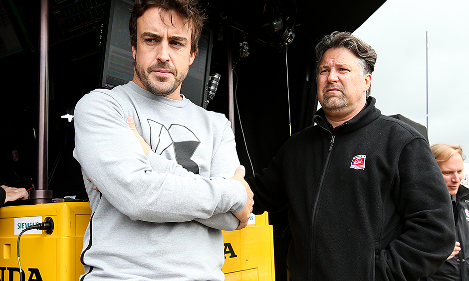 Fernando Alonso and Michael Andretti
