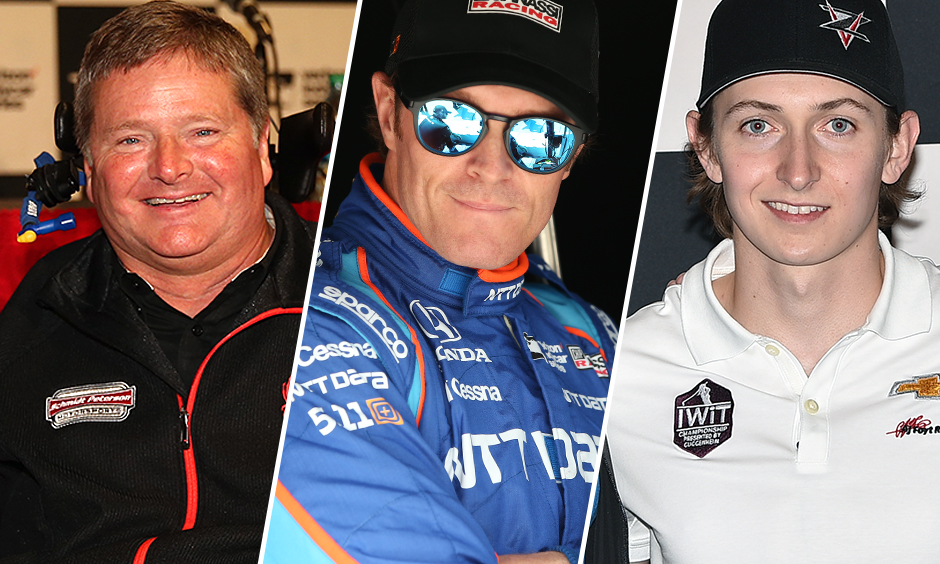 Sam Schmidt, Scott Dixon, and Zach Veach