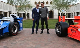 Thumbnail for INDYCAR community celebrates legends Castroneves, Kanaan