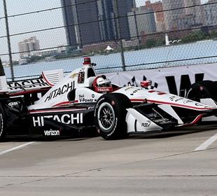Castroneves, Rahal swap fastest honors in Belle Isle practices