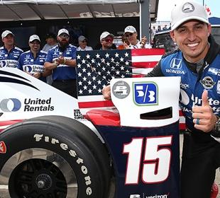Rahal awarded Verizon P1 Award with lap record, Castroneves penalized