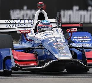 Sato keeps rolling with pole position for second race at Belle Isle