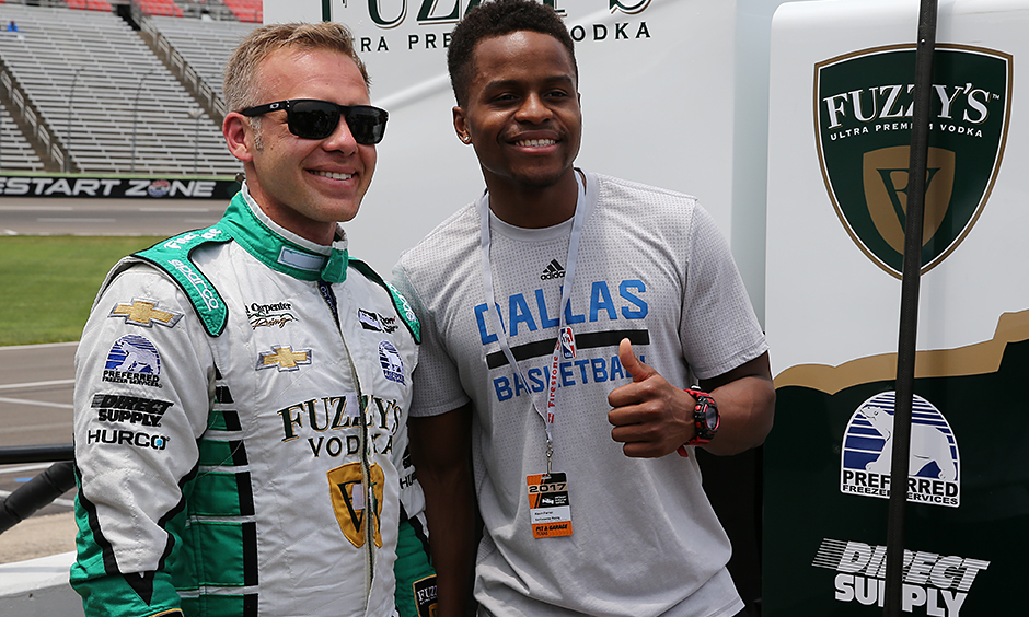 NBA rookie Ferrell gets inside look at INDYCAR racing