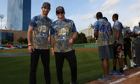 thumbnail for Rossi, Daly ‘pitch in’ at celebrity charity softball game