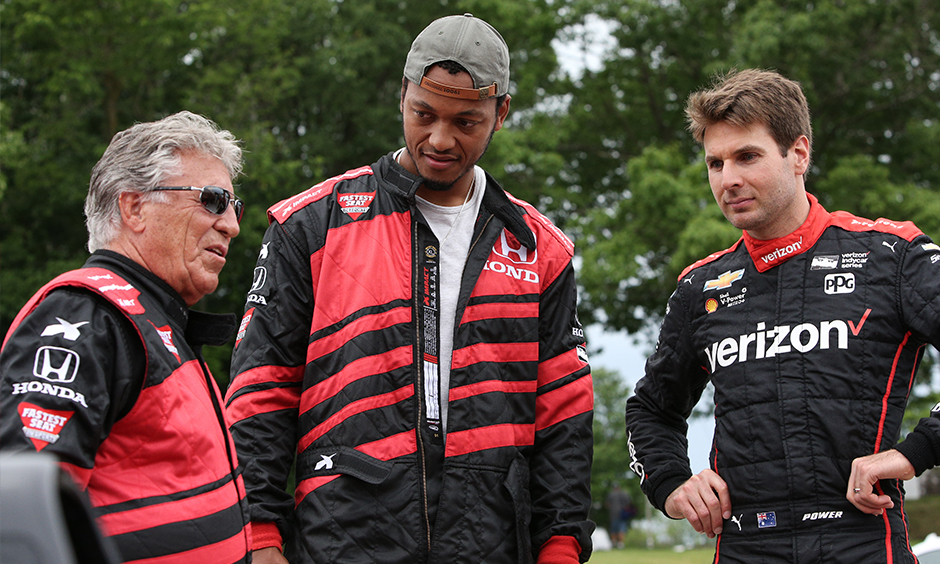 Mario Andretti, Will Power, and Brett Hundley