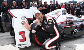 Thumbnail for Castroneves claims 50th career pole with sizzling lap at Road America