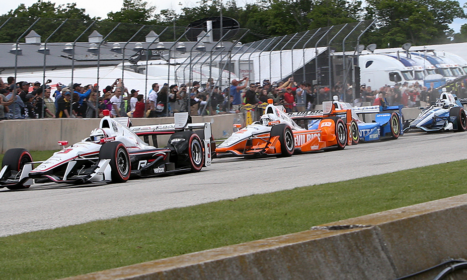 Helio Castroneves and Josef Newgarden