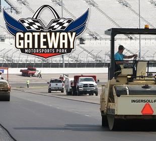 Notes: Gateway track surface undergoing repaving