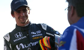 Thumbnail for Gutierrez has fun at Iowa Speedway in first oval race