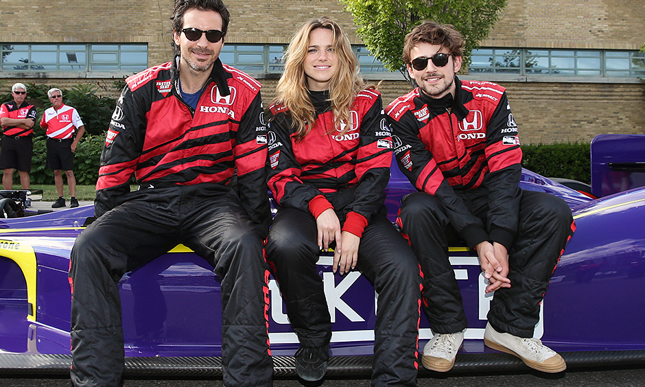 Santiago Cabrera, Jacqueline Byers, and Charlie Rowe