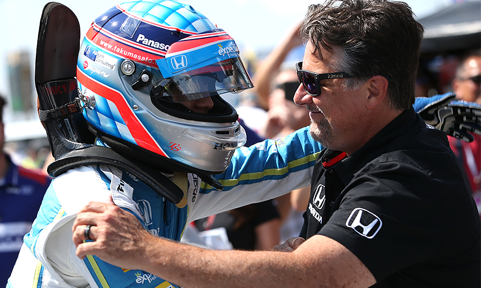 Takuma Sato and Michael Andretti